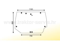 STAKLO ZADNJE CASE