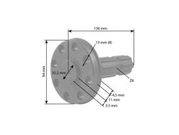 NASTAVAK KARDANA PTO DEUTZ/SAME 1" 3/8 8 rupa