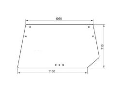 STAKLO ZADNJE DEUTZ DX