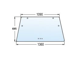 STAKLO ZADNJE/PREDNJE DEUTZ DX 110 