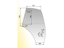 STAKLO VRATA AGROTRON DESNO